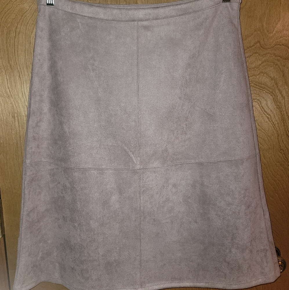 ESSENTIALS SIONI Faux Suede Skirt